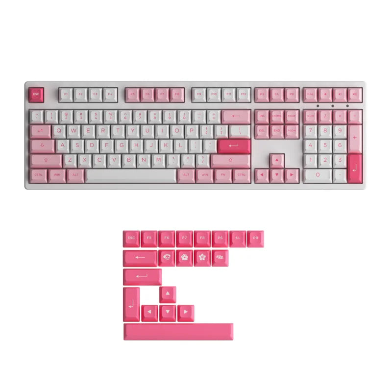 Akko 3108RF Prunus Lannesiana Mechanical Keyboard 108 Keys Cherry Profile USB Type-C/2.4G Wireless Dual Mode PC Gaming Keyboard