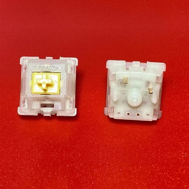 Gateron Milky Pro Yellow Red Switches KS-3 X1 Linear Lubed Switch For Gaming Mechanical Keyboard 5Pin