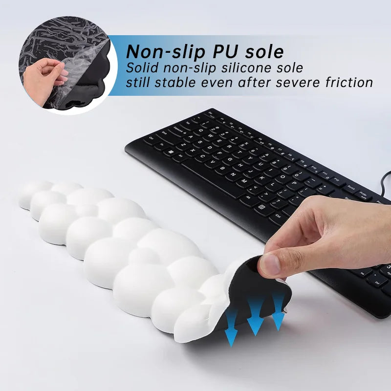 Cloud Shape Wrist Rest Pad Anti-Slip Desk Mat Memory Foam Palm Rest Ergonomic