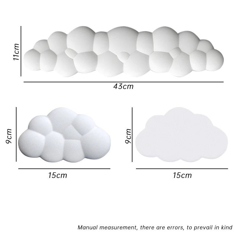 Cloud Shape Wrist Rest Pad Anti-Slip Desk Mat Memory Foam Palm Rest Ergonomic