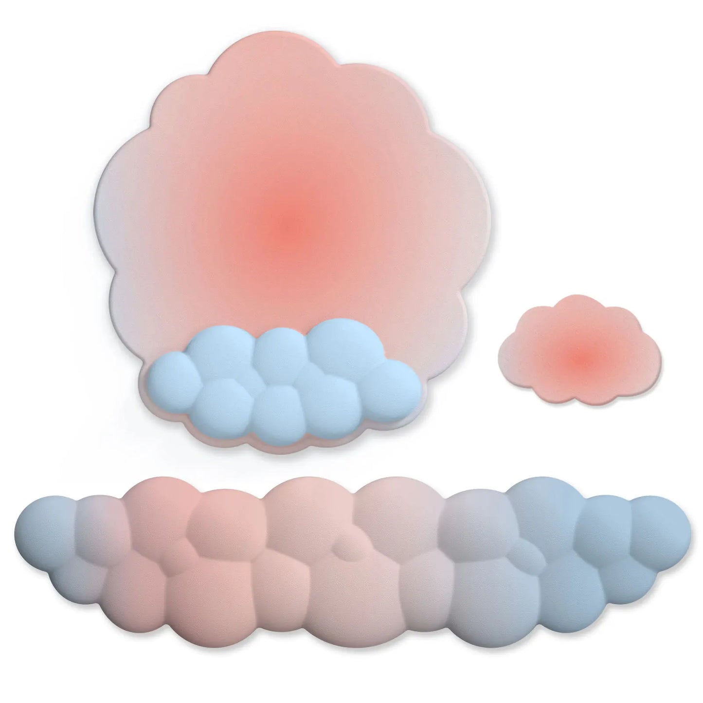 Keyboard Cloud Wrist Rest Pad Anti-Slip Desk Mat Memory Foam Rest Ergonomic