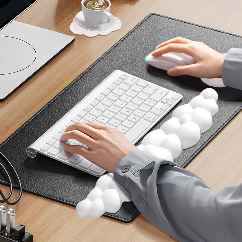 Cloud Shape Wrist Rest Pad Anti-Slip Desk Mat Memory Foam Palm Rest Ergonomic