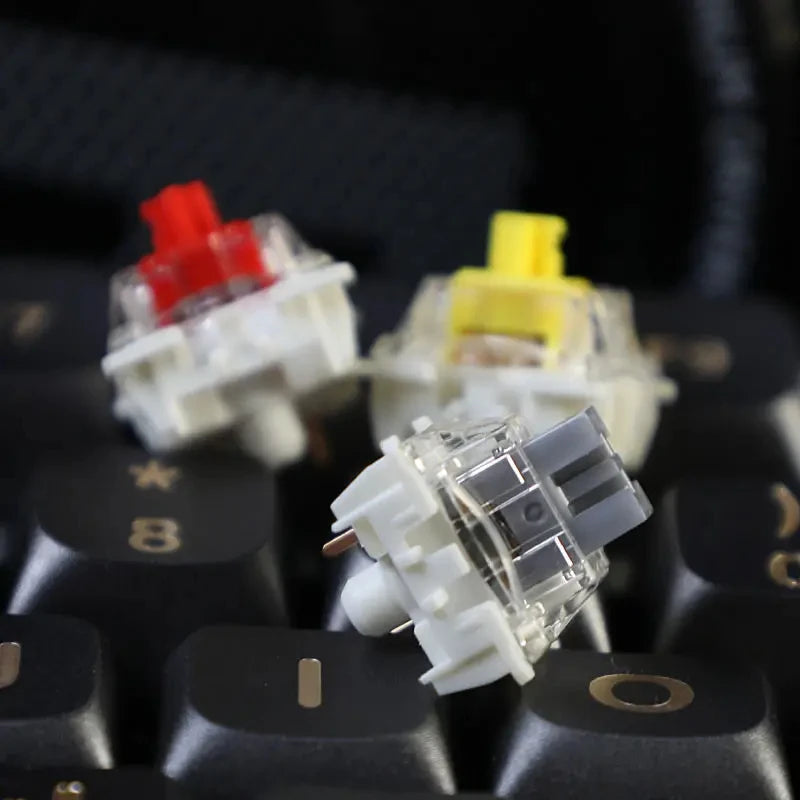Gateron Pro 3.0 V3 Switch 3pin RGB Linear Tactile Red White Yellow Silver Brown Black Switch For Mechanical Keyboard Pre Lubed