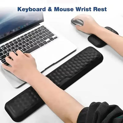 Keyboard Pad Set Memory Foam for Office Computer Laptop 