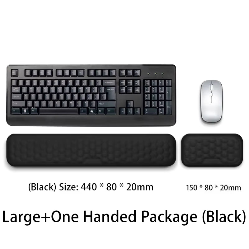 Keyboard Mouse Wrist Rest Ergonomic Office Typing Protect Relax Wrist Memory Foam 