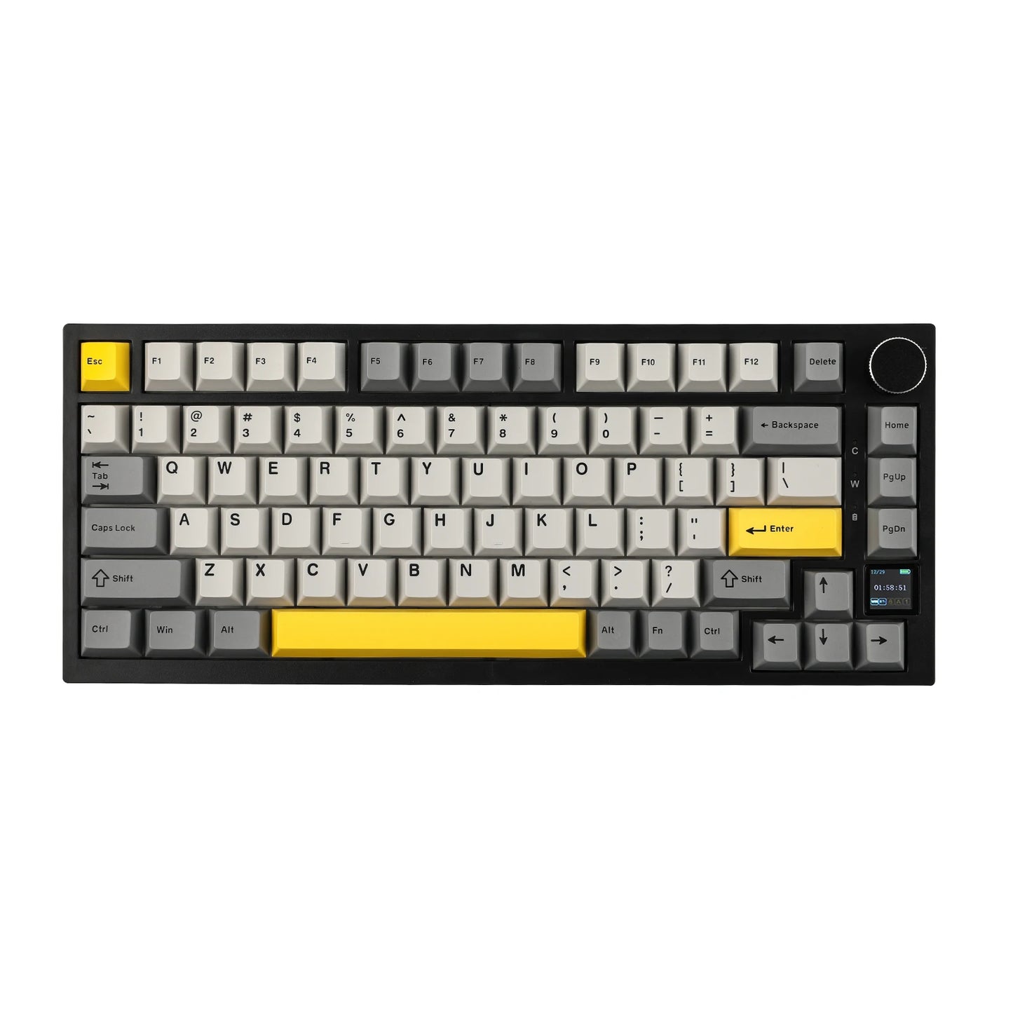 AJAZZ AK820 Pro 75% Gasket-Mounted Bluetooth 5.1/2.4G Wireless/Type-C Wired Mechanical Keyboard 