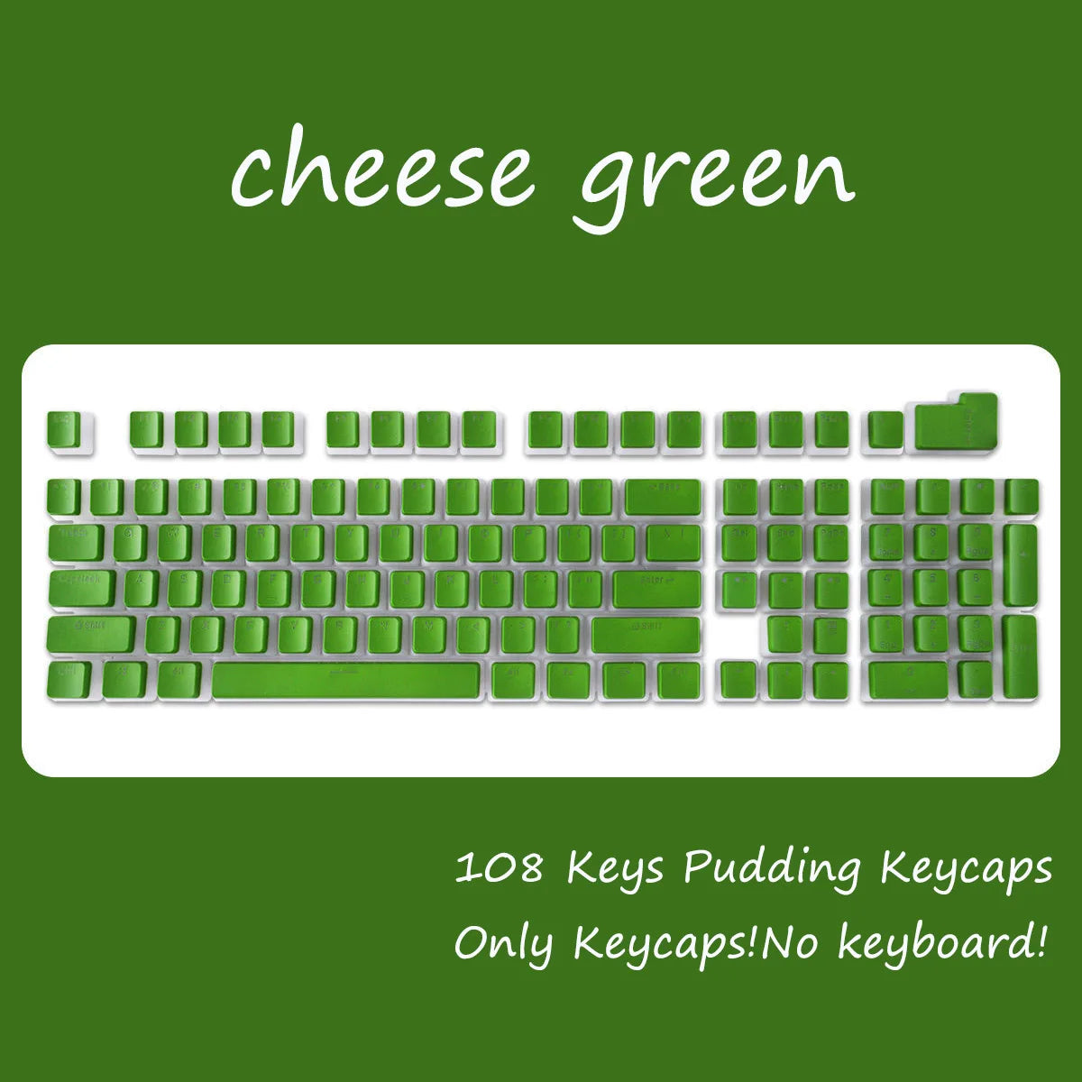 [Keycaps only] OEM Profile PBT Keycaps 108 Keys Pudding Keycap for Cherry MX Switch 