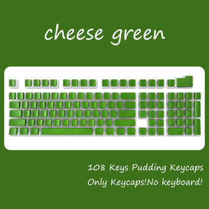 [Keycaps only] OEM Profile PBT Keycaps 108 Keys Pudding Keycap for Cherry MX Switch 