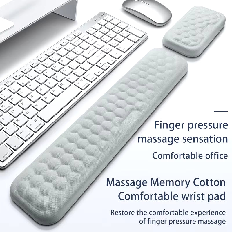 Keyboard Mouse Wrist Rest Ergonomic Office Typing Protect Relax Wrist Memory Foam 