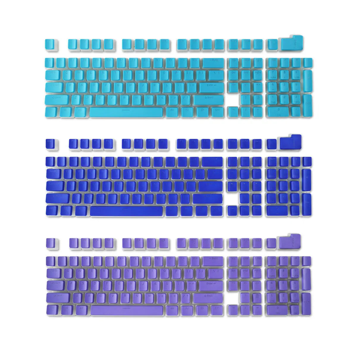 [Keycaps only] OEM Profile PBT Keycaps 108 Keys Pudding Keycap for Cherry MX Switch 