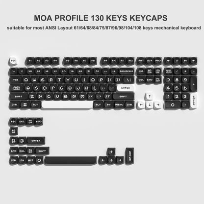 143 Keys Pink Cherry MOA Profile PBT Keycaps Dye Sub Customs Key Caps for 61/87/104 Cherry MX Switch Gaming Mechanical Keyboard