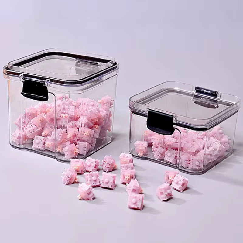 1PC Keyboard Switches Container Storage Box PC Polycarbonate Switches Box for Mechanical Switches