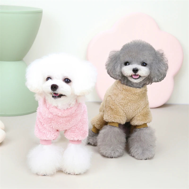 Puppy Fleece Pet Clothes for Small to Medium Dogs | Jumpsuit | Coat