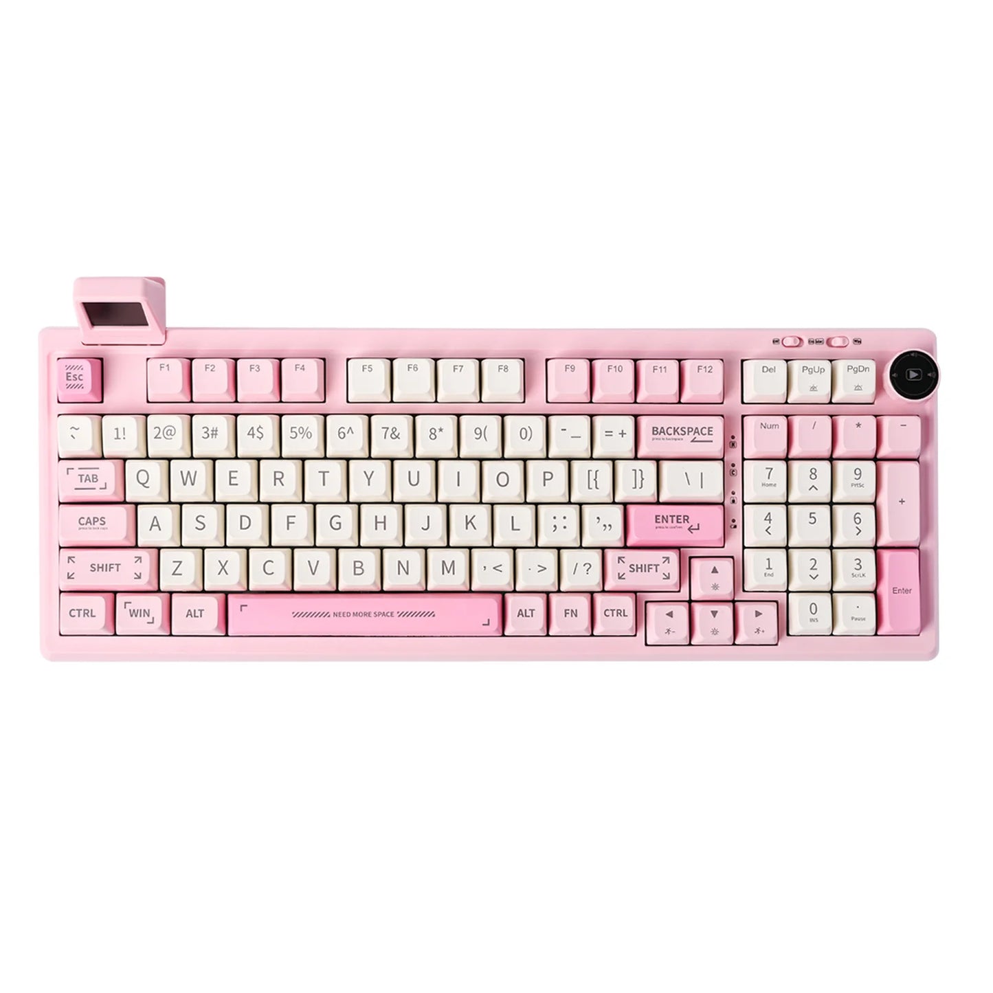 RT100 97Key 95% Bluetooth 5.0/2.4G Wireless/Wired Mechanical Keyboard Customizable Mini Display Gasket-Mounted