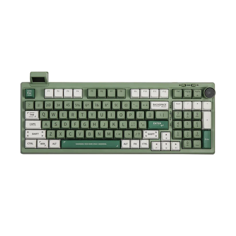 RT100 97Key 95% Bluetooth 5.0/2.4G Wireless/Wired Mechanical Keyboard Customizable Mini Display Gasket-Mounted