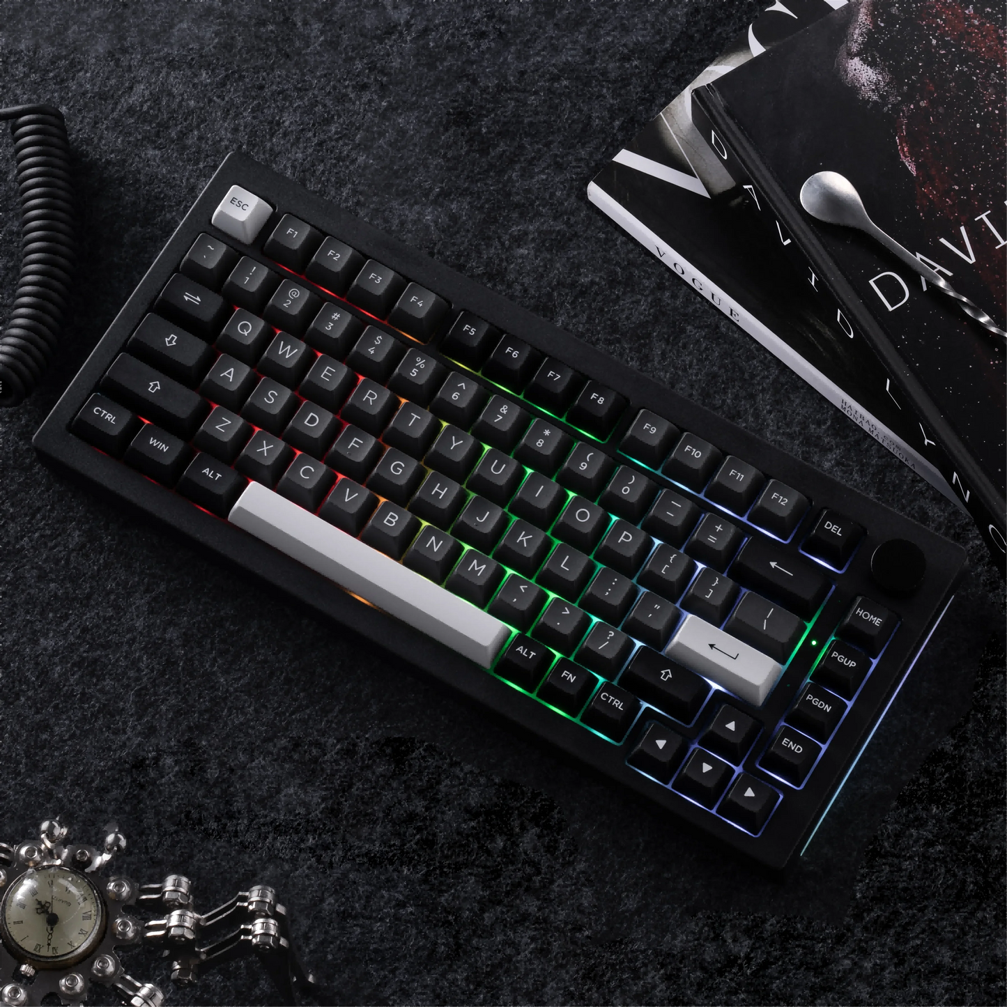 Akko 5075B plus ANSI/ISO 75% Mechanical Gaming Keyboard 3/5 Pin Hot Swap Three-Modes RGB 2.4Ghz Wireless