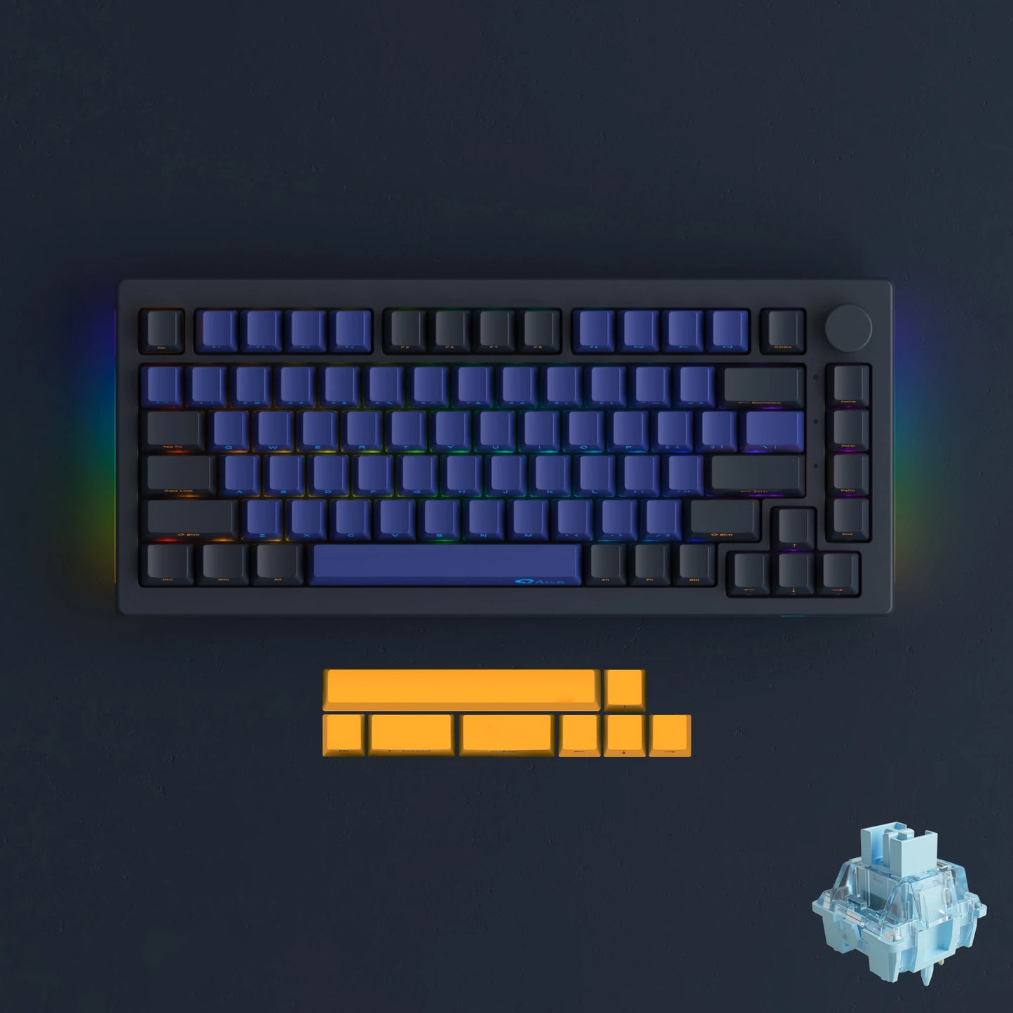 Akko 5075B plus ANSI/ISO 75% Mechanical Gaming Keyboard 3/5 Pin Hot Swap Three-Modes RGB 2.4Ghz Wireless