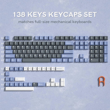 [Key Caps Only] Womier PBT Keycap Double Shot Cherry Profile Key caps for Cherry MX Switches