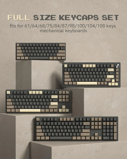 [Key Caps Only] Womier PBT Keycap Double Shot Cherry Profile Key caps for Cherry MX Switches
