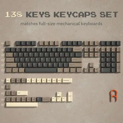 [Key Caps Only] Womier PBT Keycap Double Shot Cherry Profile Key caps for Cherry MX Switches