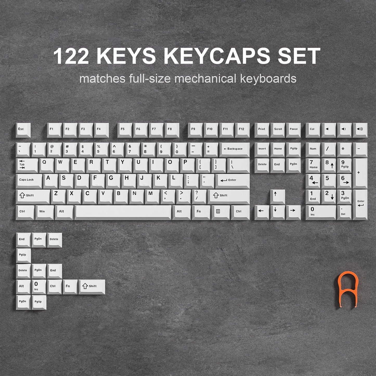 [Key Caps Only] Womier PBT Keycap Double Shot Cherry Profile Key caps for Cherry MX Switches
