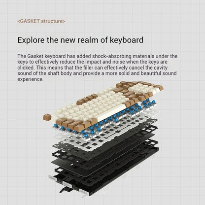 Mechrevo K355 Wired Office Keyboard Silent Filling 98 Key Wired 