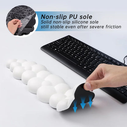 Cloud Shape Wrist Rest Pad Anti-Slip Desk Mat Memory Foam Palm Rest Ergonomic