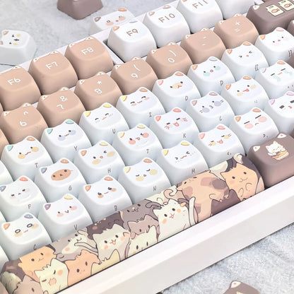 [Key Caps Only] MAO Profile PBT Key Caps Thermal Sublimation Mechanical Keyboard Keycap Various styles