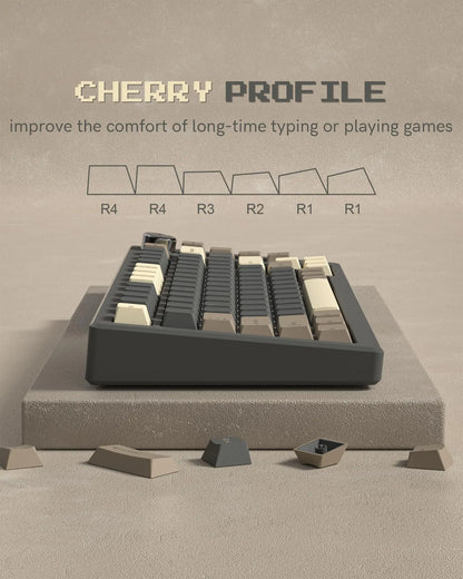 [Key Caps Only] Womier PBT Keycap Double Shot Cherry Profile Key caps for Cherry MX Switches