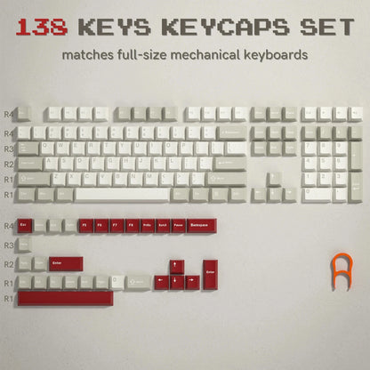 [Key Caps Only] Womier PBT Keycap Double Shot Cherry Profile Key caps for Cherry MX Switches