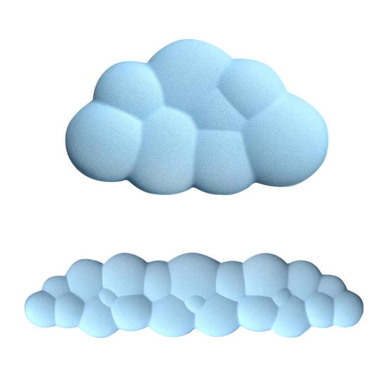 Cloud Shape Wrist Rest Pad Anti-Slip Desk Mat Memory Foam Palm Rest Ergonomic