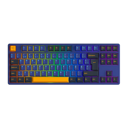 Akko 5087S ISO Nordic Horizon Mechanical  Keyboard 75% RGB Hot-swap Wired USB-C with Cherry Profile PBT Double Shot Keycaps