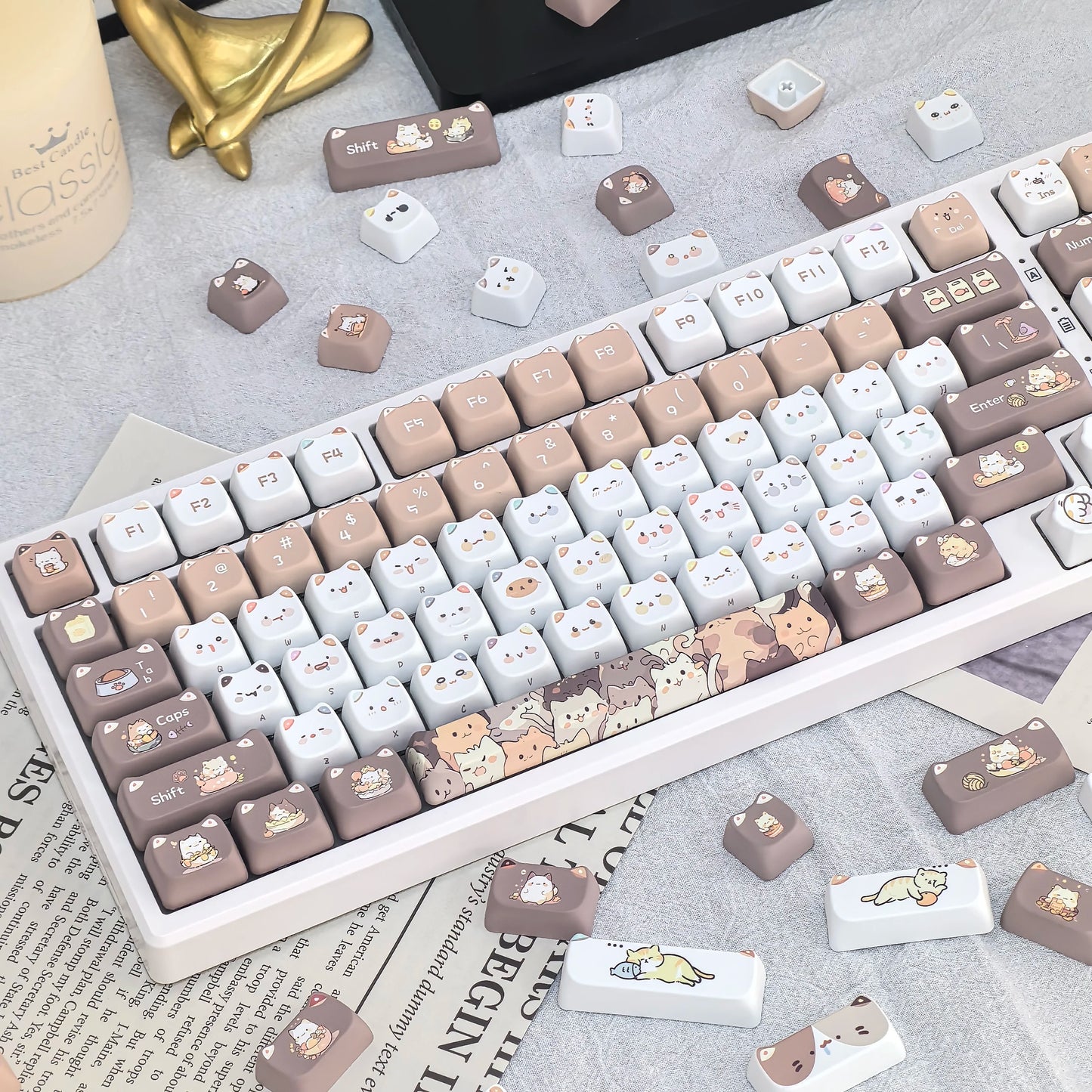 [Key Caps Only] MAO Profile PBT Key Caps Thermal Sublimation Mechanical Keyboard Keycap Various styles