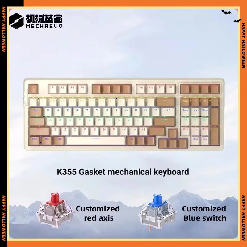 Mechrevo K355 Wired Office Keyboard Silent Filling 98 Key Wired 