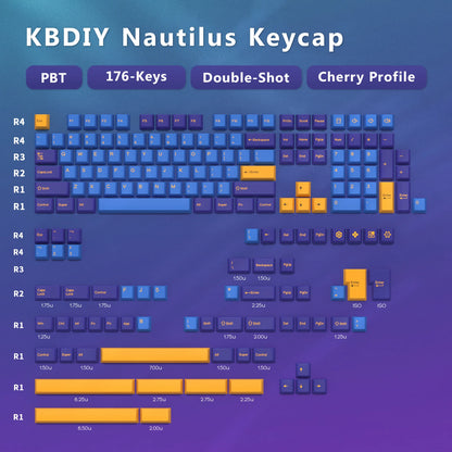 GMK Botanical Keycap Cherry Profile Double Shot PBT ISO Keycaps 