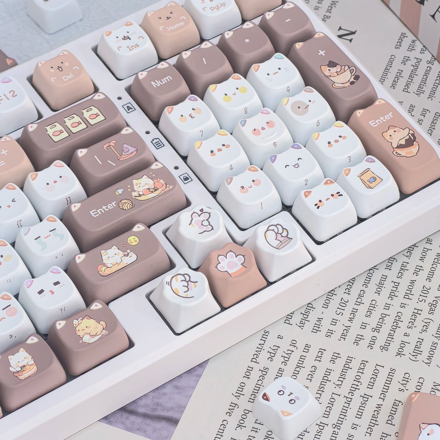 [Key Caps Only] MAO Profile PBT Key Caps Thermal Sublimation Mechanical Keyboard Keycap Various styles