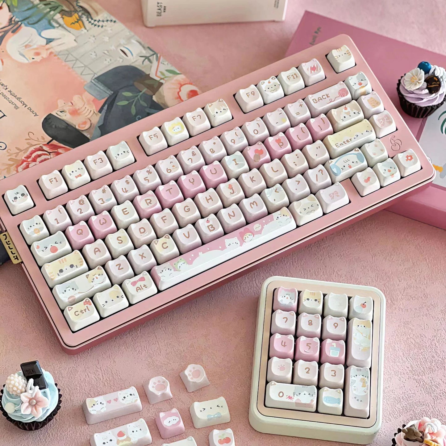 [Key Caps Only] MAO Profile PBT Key Caps Thermal Sublimation Mechanical Keyboard Keycap Various styles