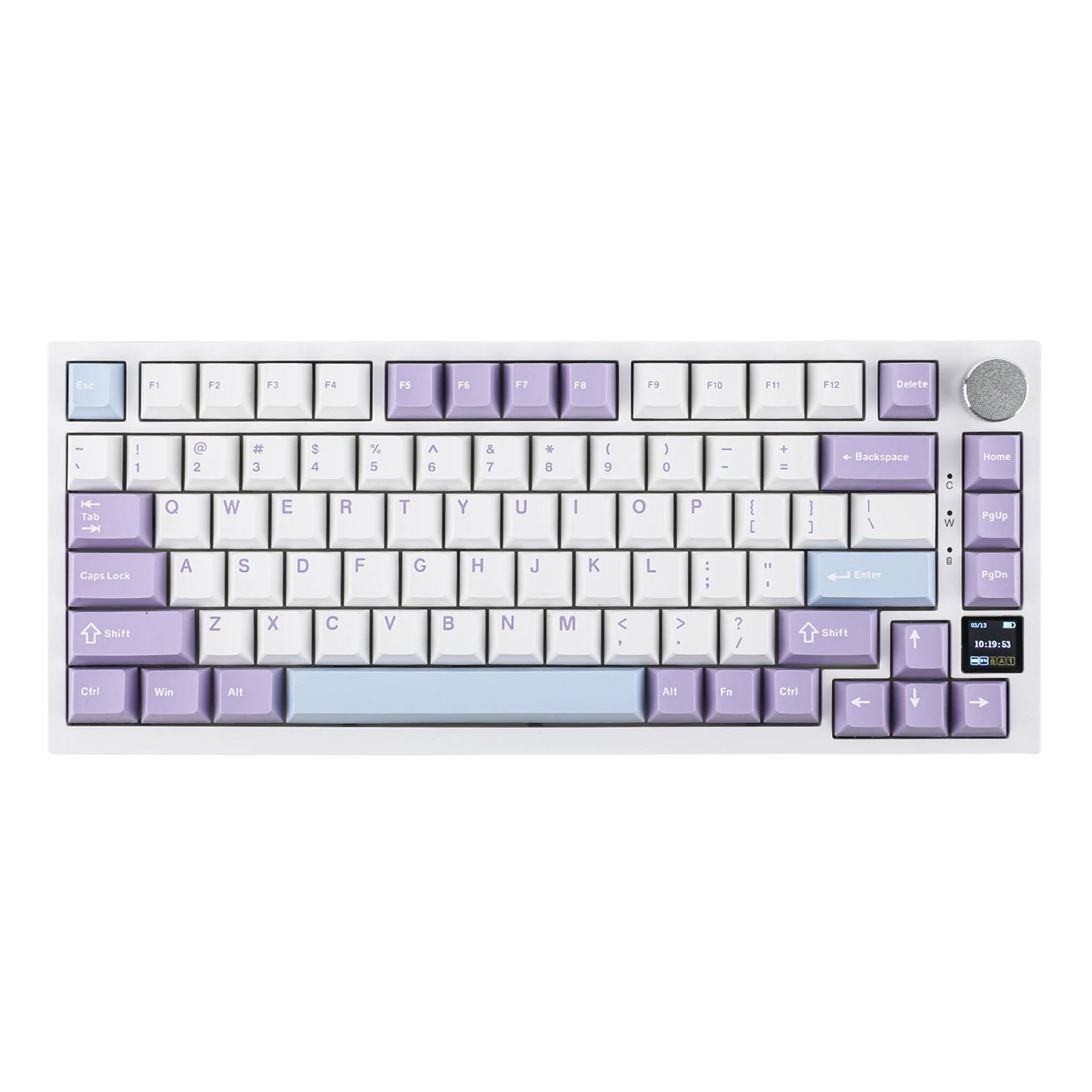 AJAZZ AK820 Pro 75% Gasket-Mounted Bluetooth 5.1/2.4G Wireless/Type-C Wired Mechanical Keyboard 