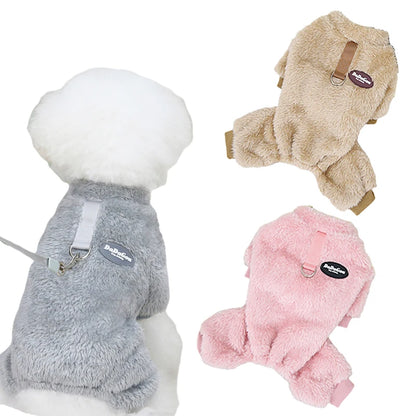 Puppy Fleece Pet Clothes for Small to Medium Dogs | Jumpsuit | Coat