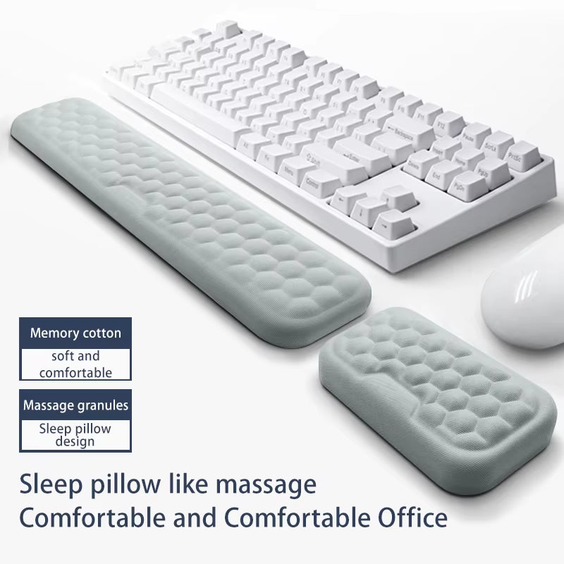 Keyboard Mouse Wrist Rest Ergonomic Office Typing Protect Relax Wrist Memory Foam 