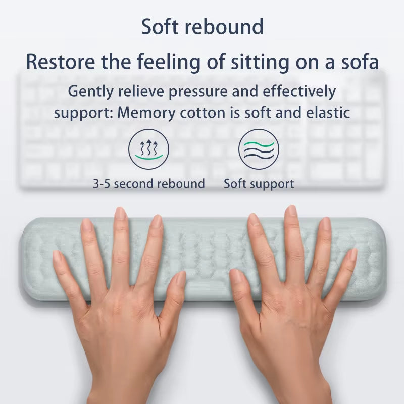 Keyboard Mouse Wrist Rest Ergonomic Office Typing Protect Relax Wrist Memory Foam 